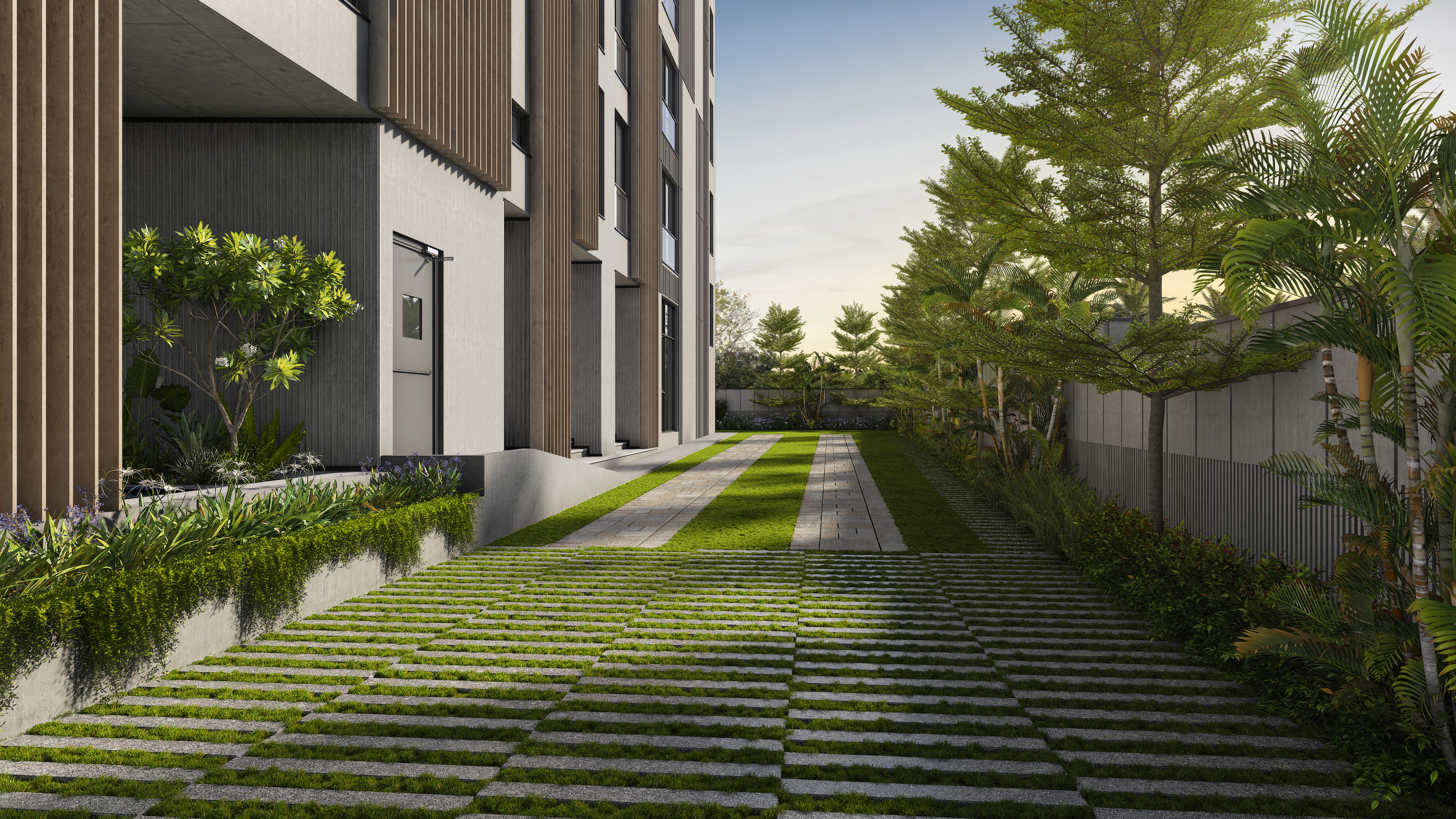 Exterior architecture view